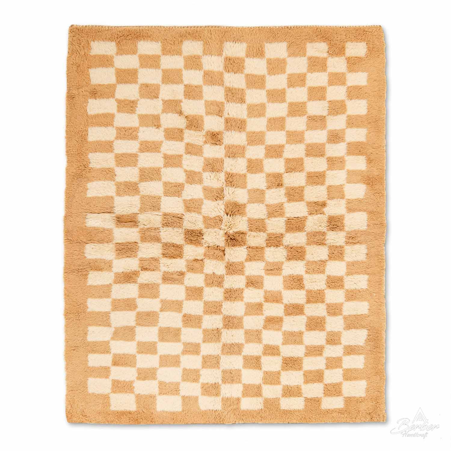 Tribal Berber Moroccan on sale checkered 4x3 feet rug.