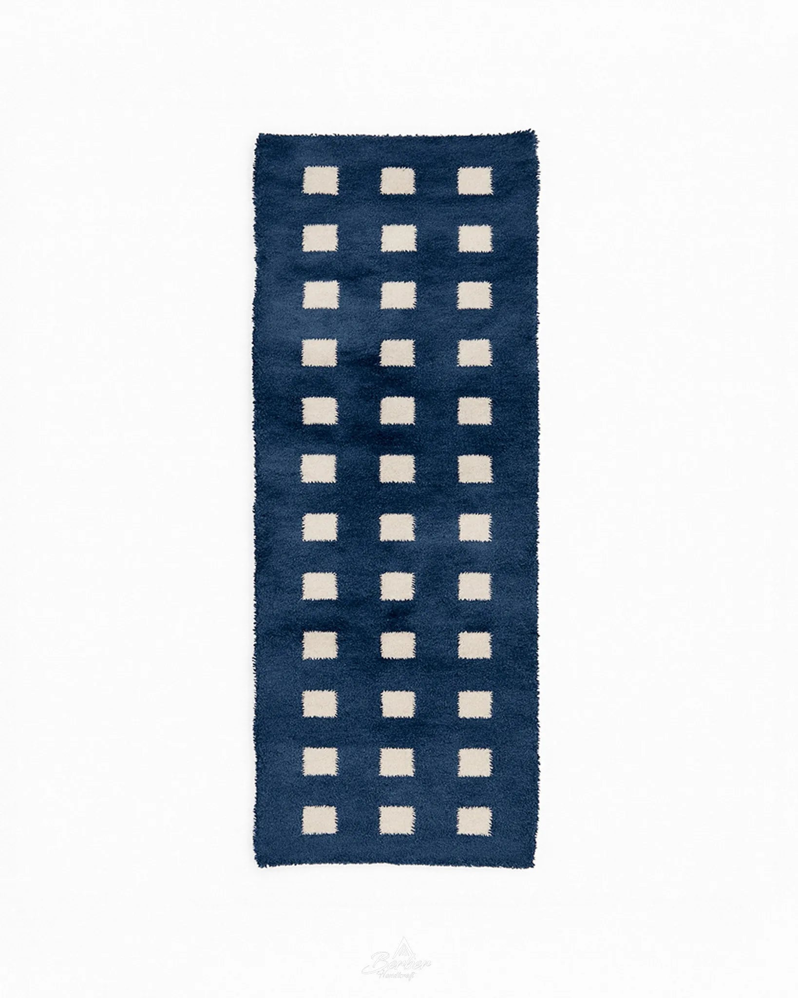 Checkered Runner 2 X 6 Ft | 60 X 180 Cm / With Tassels / Short (0.4” / 1 cm)