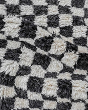 Chess Runner Rug 2 X 6 Ft | 60 X 180 Cm / With Tassels / Short (0.4” / 1 cm)