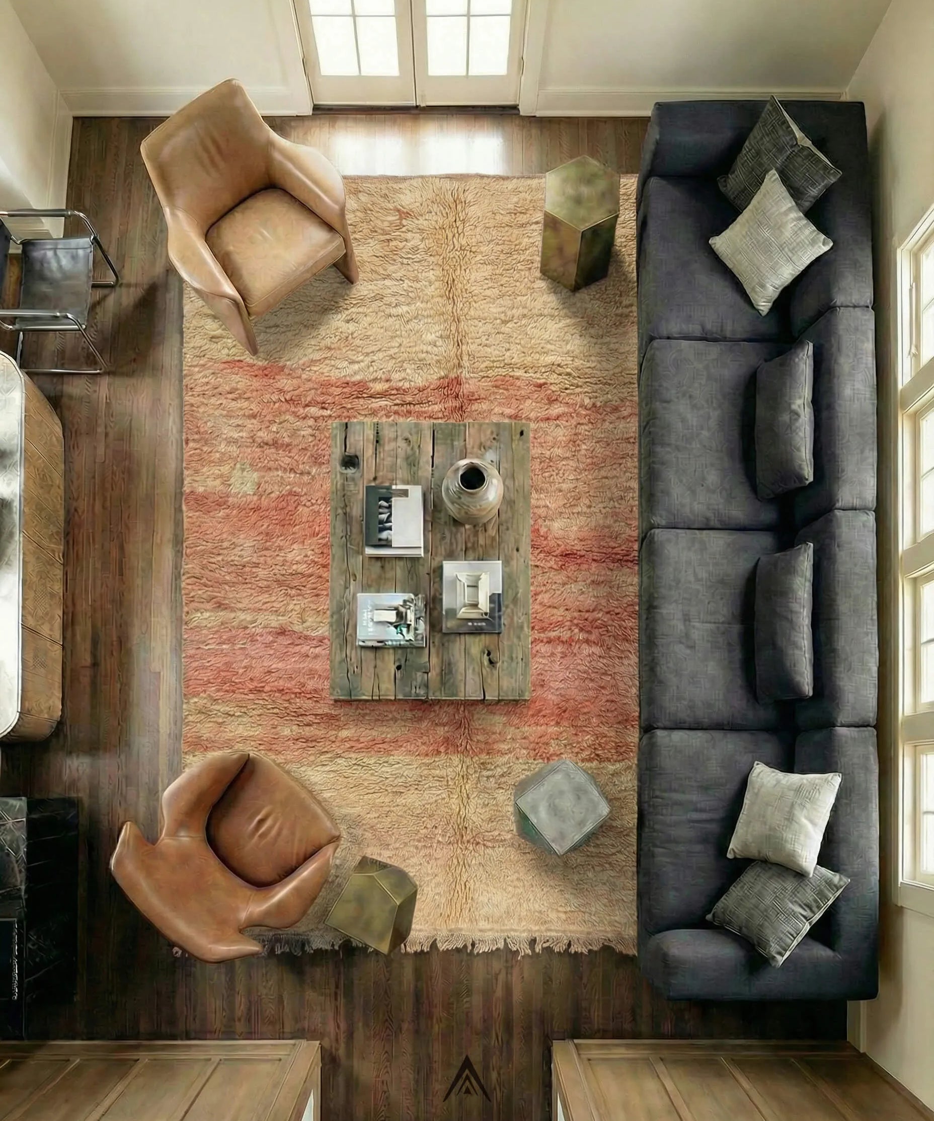 Classic Moroccan Rug 6x8.2 ft — 185x250 cm-Berber Handicraft