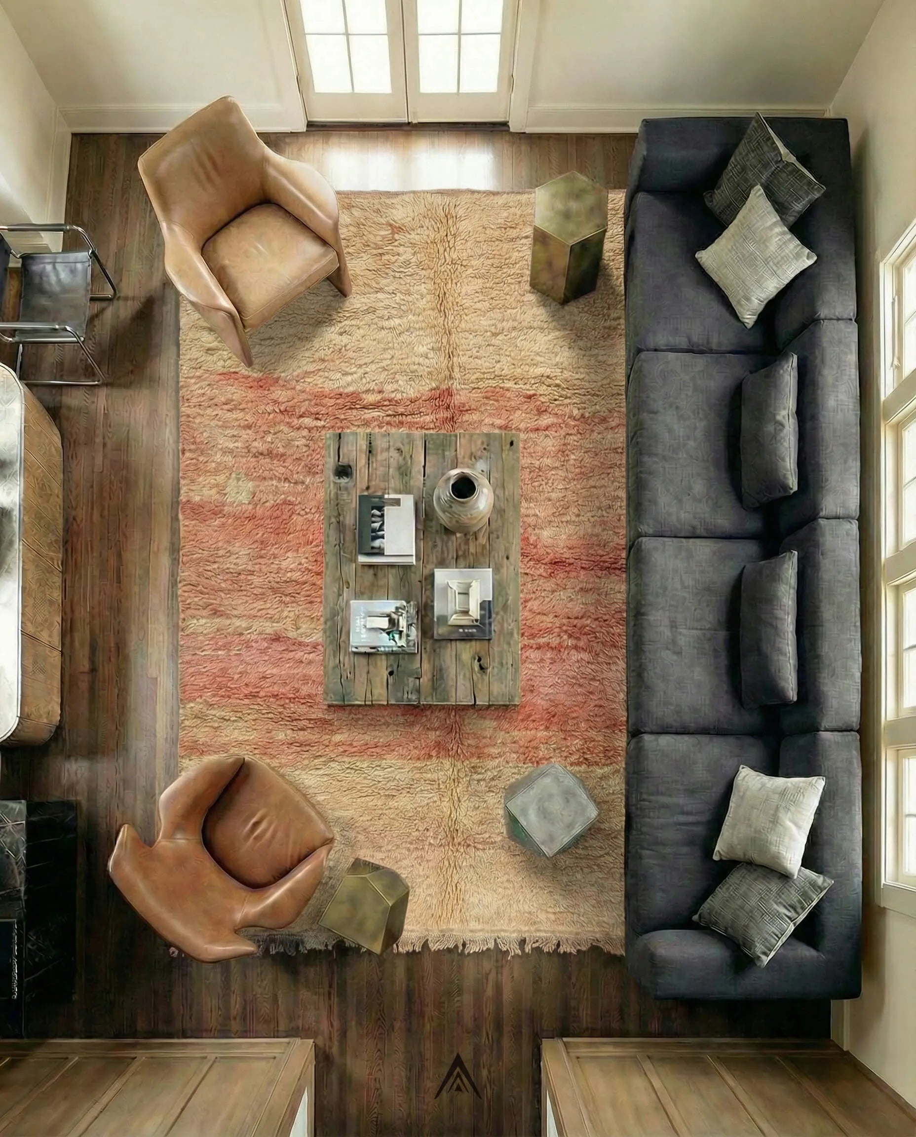 Classic Moroccan Rug 6x8.2 ft — 185x250 cm-Berber Handicraft