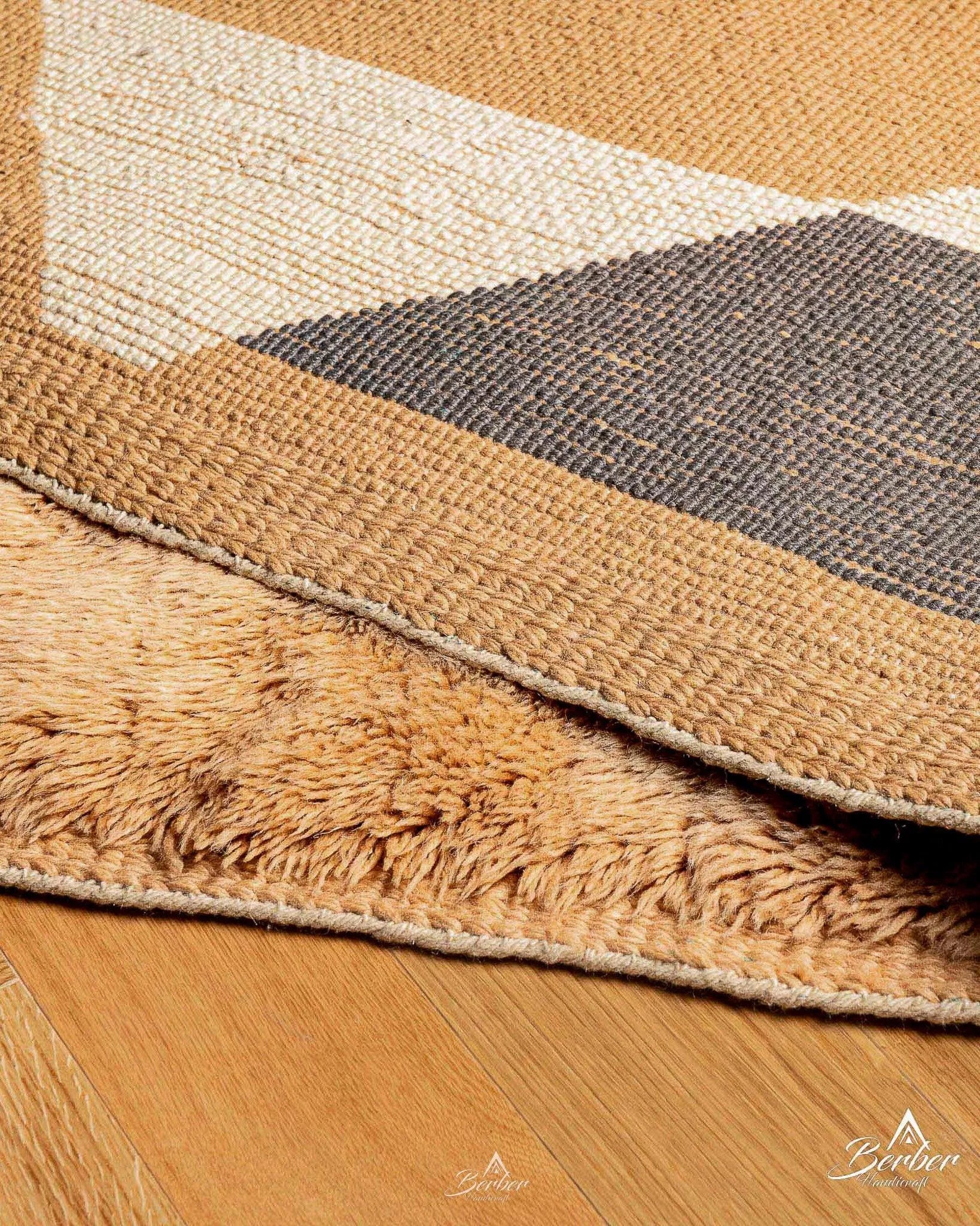 Colorful Beni Ourain Rug 3 X 5 Ft | 90 X 150 Cm / With Tassels / Short (0.4” / 1 cm)