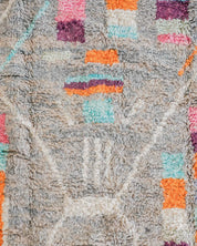Colorful Checkered Rug-Berber Handicraft