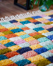 Colorful Pattern Rug 3 X 5 Ft | 90 X 150 Cm / With Tassels / Short (0.4” / 1 cm)