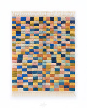 Colorful Pattern Rug 3 X 5 Ft | 90 X 150 Cm / With Tassels / Short (0.4” / 1 cm)