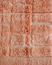 Colorful Peach Mrirt Rug 3 X 5 Ft | 90 X 150 Cm / With Tassels / Short (0.4” / 1 cm)