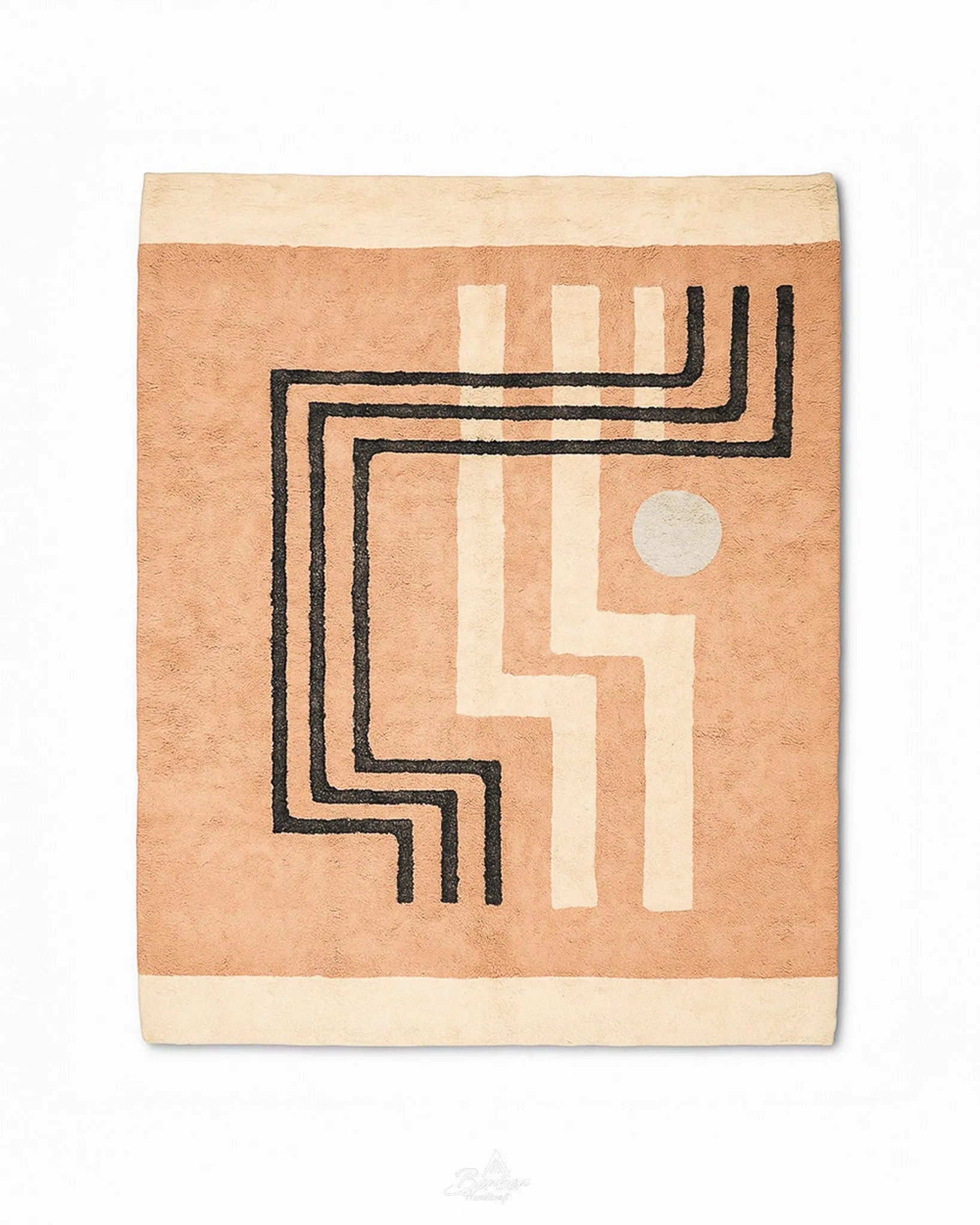 Colorful Tribal Rug 3 X 5 Ft | 90 X 150 Cm / With Tassels / Short (0.4” / 1 cm)