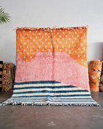 Colorful Accent Rug 3 X 5 Ft | 90 X 150 Cm / With Tassels / Short (0.4” / 1 cm)