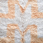 Peach Moroccan area rug - Berber Handicraft