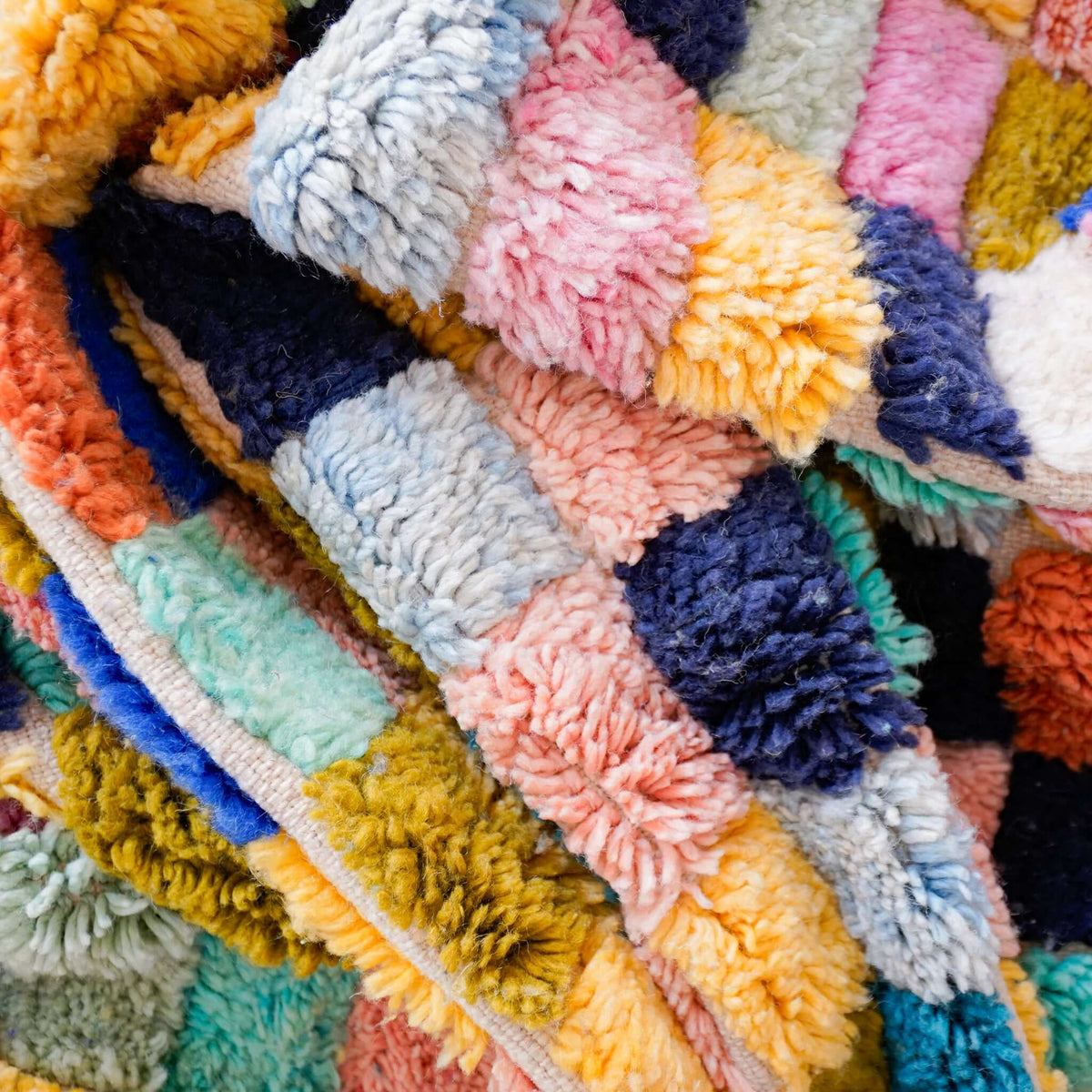 Colorful Pattern Rug - Berber Handicraft