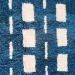 Contemporary Blue Carpet - Berber Handicraft