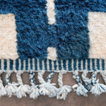 Contemporary Blue Carpet - Berber Handicraft