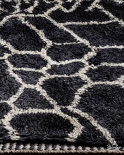 Custom Black Moroccan Rug-Berber Handicraft