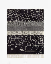 Custom Black Moroccan Rug-Berber Handicraft