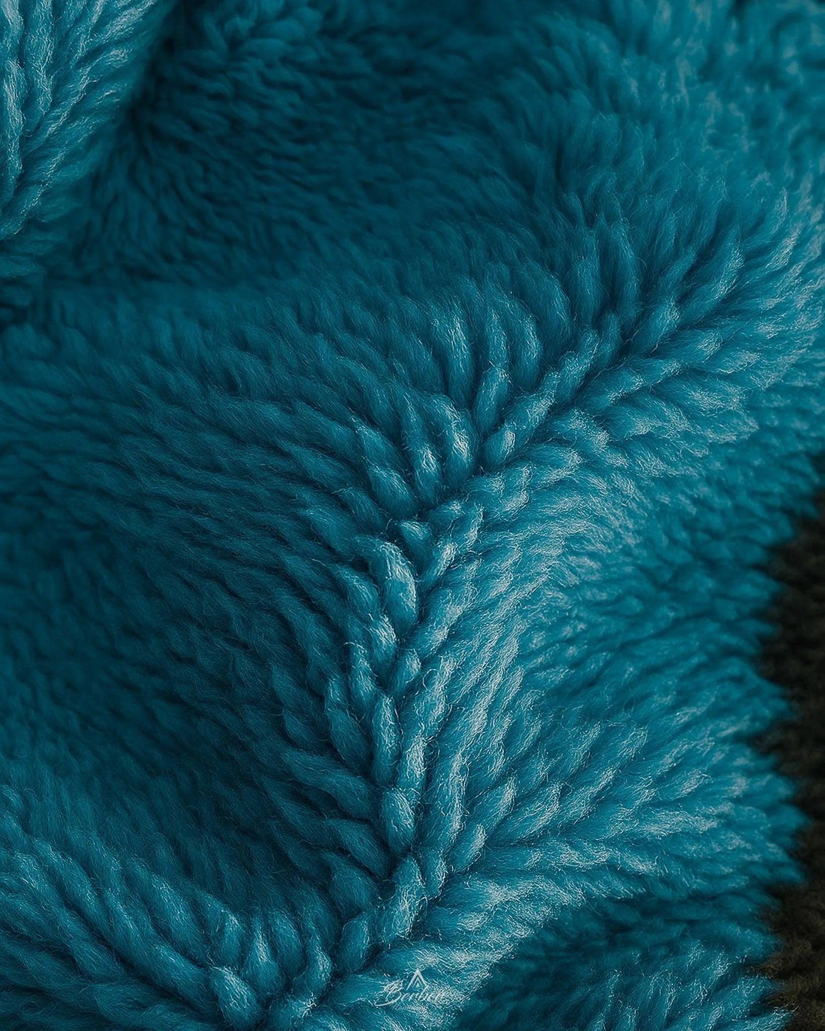 Custom Blue Rug 3 X 5 Ft | 90 X 150 Cm / With Tassels / Short (0.4” / 1 cm)