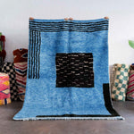 Custom Blue Rug - Berber Handicraft