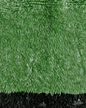 Custom Green Rug 3 X 5 Ft | 90 X 150 Cm / With Tassels / Short (0.4” / 1 cm)