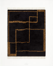 Custom Handmade Rug 3 X 5 Ft | 90 X 150 Cm / With Tassels / Short (0.4” / 1 cm)