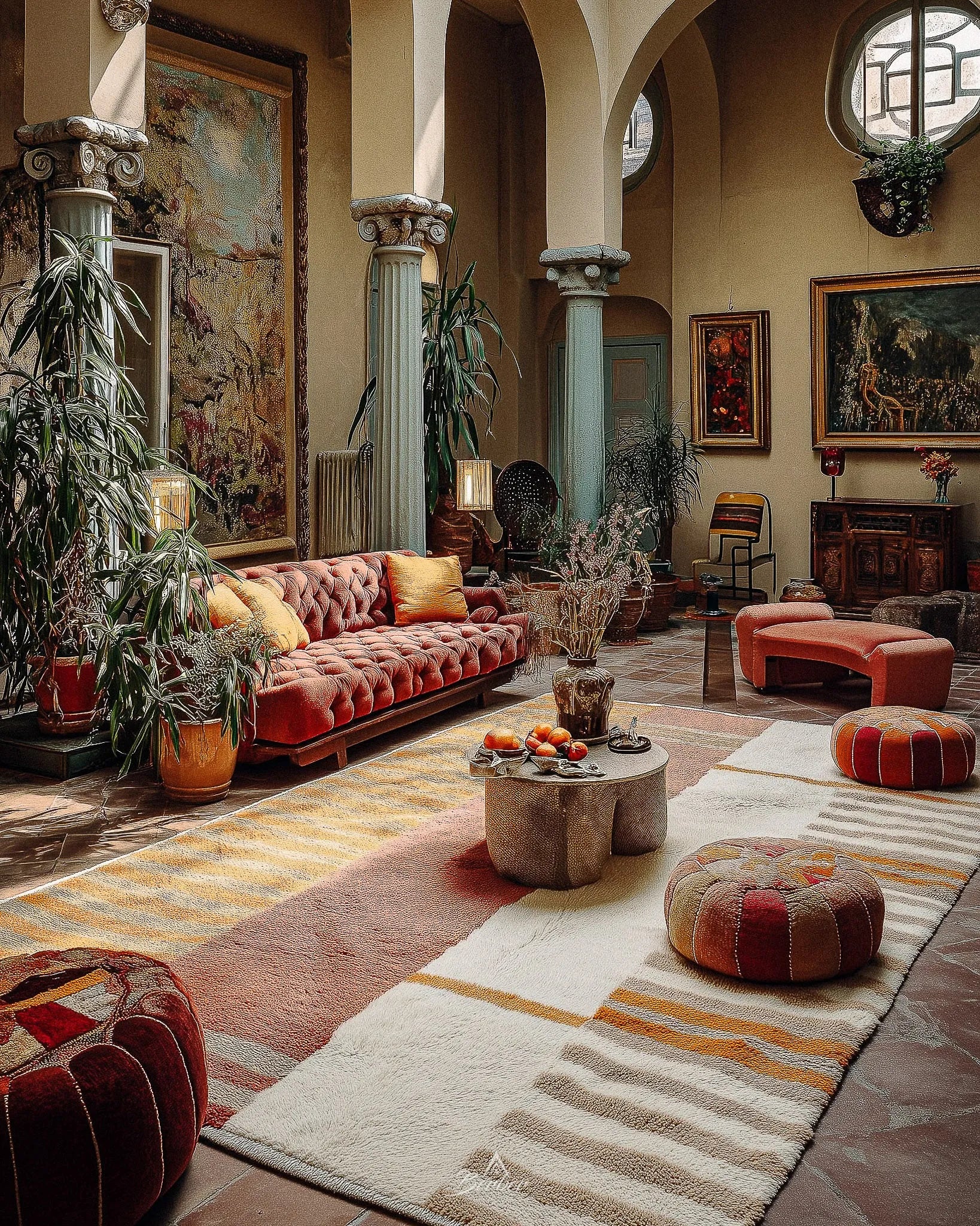 Custom Made Moroccan Rug 3 X 5 Ft | 90 X 150 Cm / With Tassels / Short (0.4” / 1 cm)