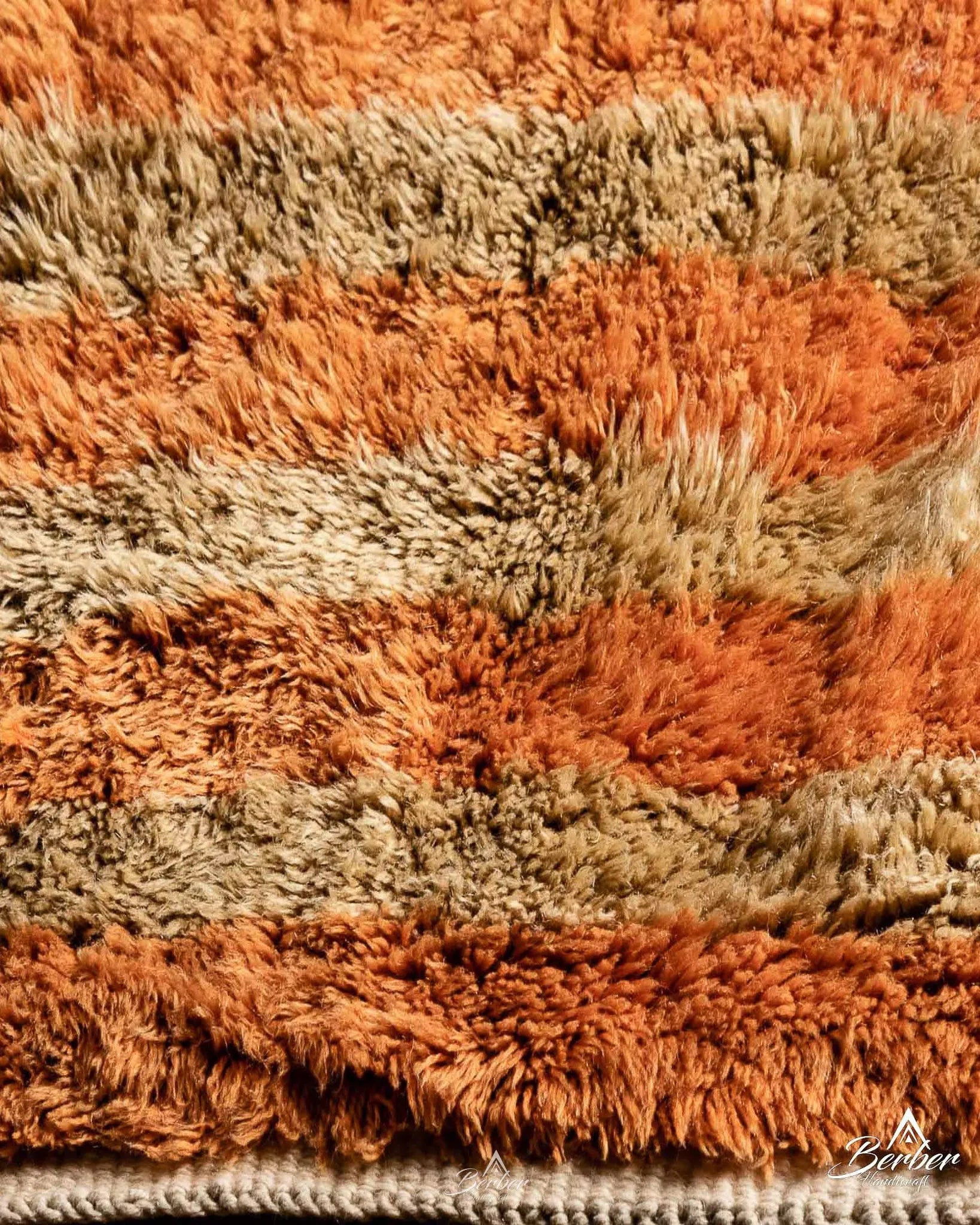 Custom Made Moroccan Rug 3 X 5 Ft | 90 X 150 Cm / With Tassels / Short (0.4” / 1 cm)