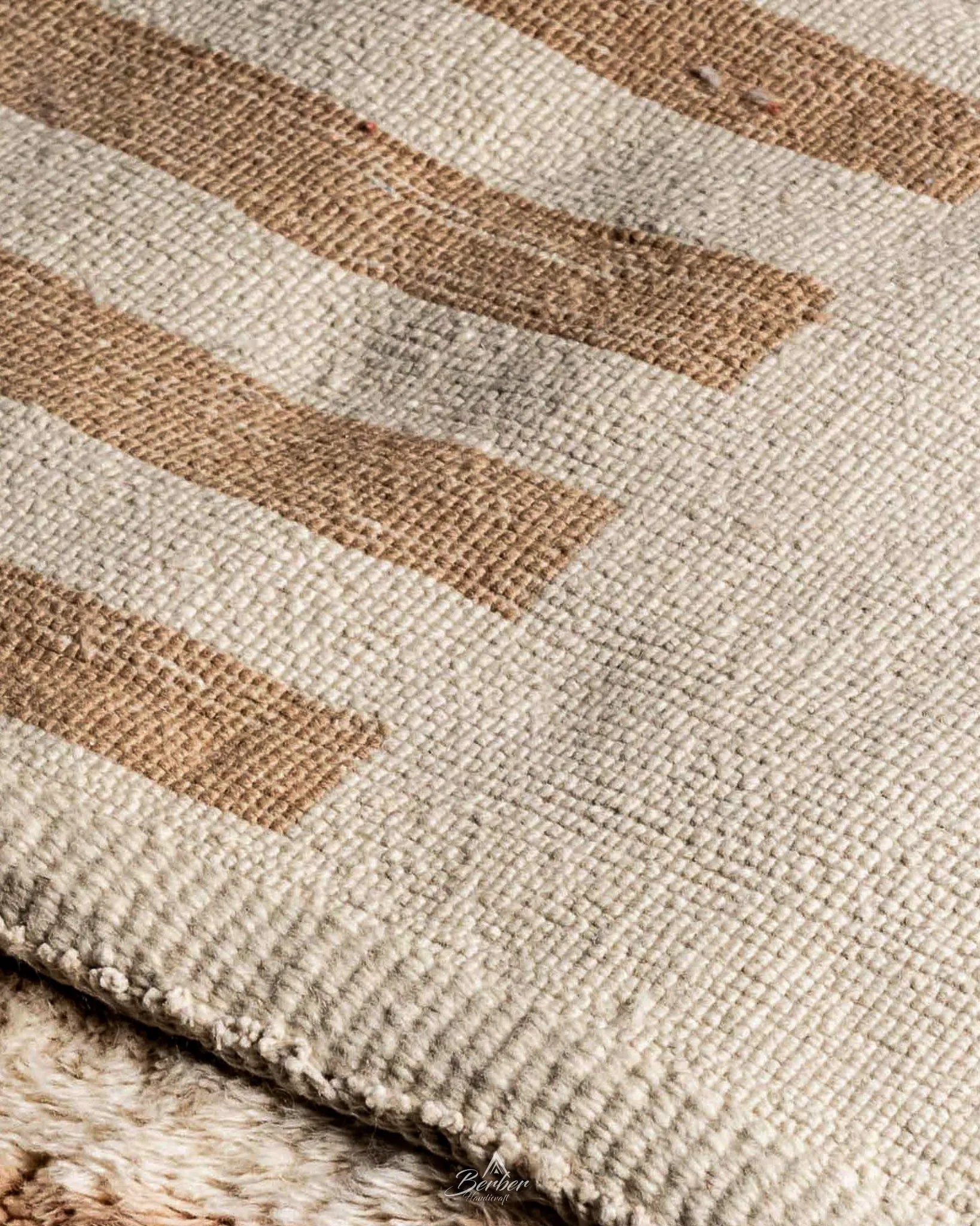 Custom Made Moroccan Rug 3 X 5 Ft | 90 X 150 Cm / With Tassels / Short (0.4” / 1 cm)