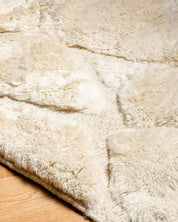 Custom Moroccan Wool Rug 3 X 5 Ft | 90 X 150 Cm / With Tassels / Short (0.4” / 1 cm)