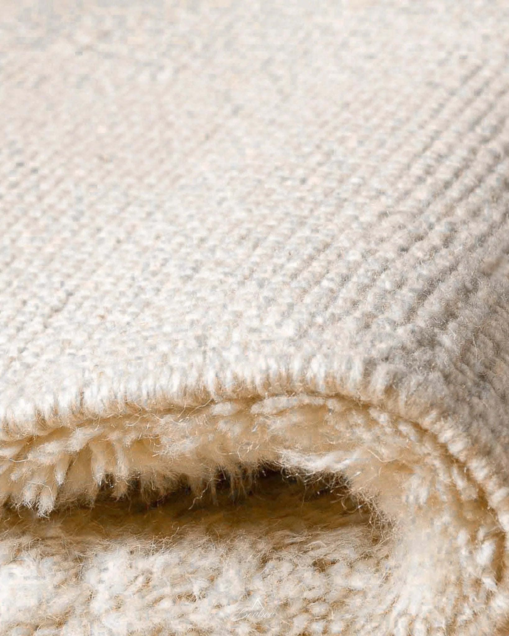 Custom Moroccan Wool Rug 3 X 5 Ft | 90 X 150 Cm / With Tassels / Short (0.4” / 1 cm)