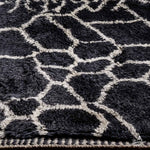 Custom Black Moroccan Rug - Berber Handicraft