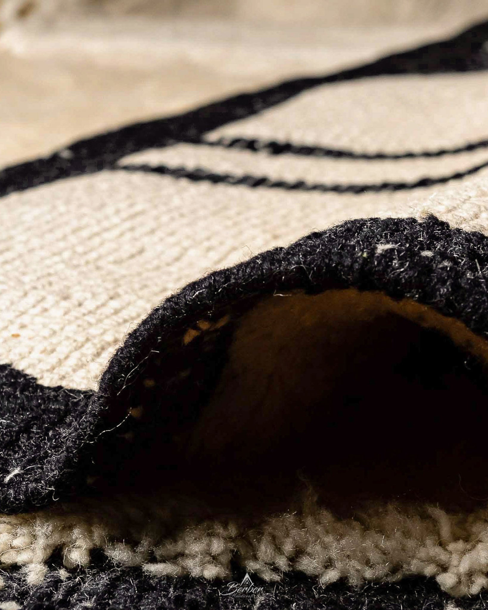 Custom Moroccan Rug 3 X 5 Ft | 90 X 150 Cm / With Tassels / Short (0.4” / 1 cm)