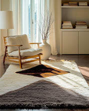 Custom Size Moroccan Rug 3 X 5 Ft | 90 X 150 Cm / With Tassels / Short (0.4” / 1 cm)