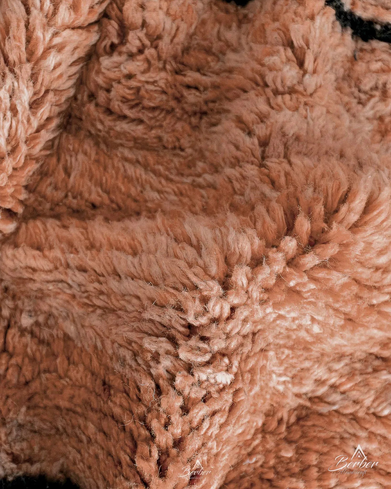 Custom Peach Rug 3 X 5 Ft | 90 X 150 Cm / With Tassels / Short (0.4” / 1 cm)