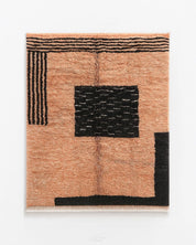 Custom Peach Rug 3 X 5 Ft | 90 X 150 Cm / With Tassels / Short (0.4” / 1 cm)