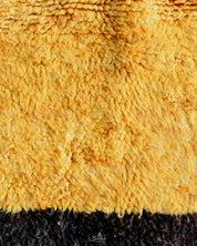 Custom Yellow Rug 3 X 5 Ft | 90 X 150 Cm / With Tassels / Short (0.4” / 1 cm)