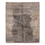 Striped Brown area Rug - Berber Handicraft