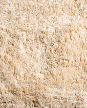 Custom Ivory Berber Rug 3 X 5 Ft | 90 X 150 Cm / With Tassels / Short (0.4” / 1 cm)