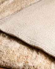 Custom Ivory Berber Rug 3 X 5 Ft | 90 X 150 Cm / With Tassels / Short (0.4” / 1 cm)