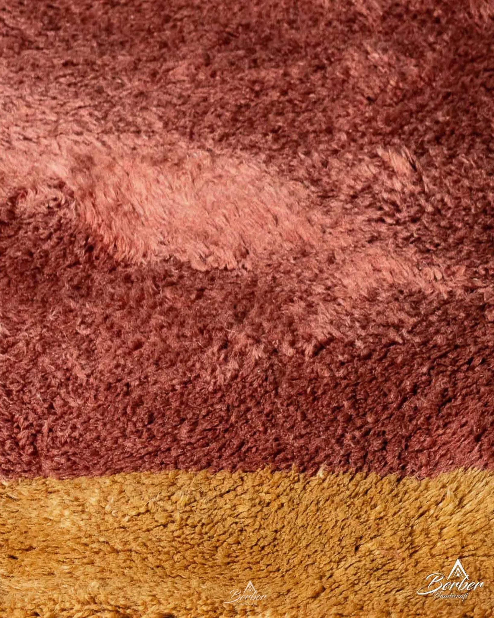 Decorative Brown Berber Rug 3 X 5 Ft | 90 X 150 Cm / With Tassels / Short (0.4” / 1 cm)