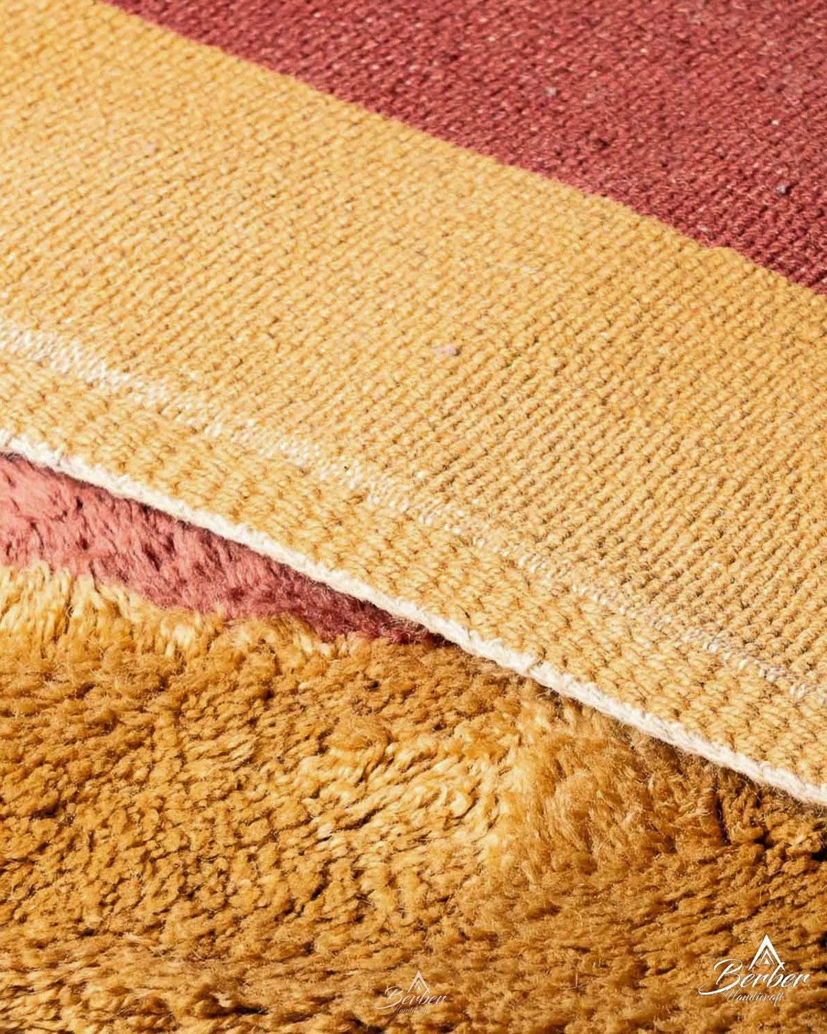 Decorative Brown Berber Rug 3 X 5 Ft | 90 X 150 Cm / With Tassels / Short (0.4” / 1 cm)