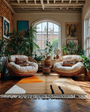Decorative Moroccan Wool Rug-Berber Handicraft