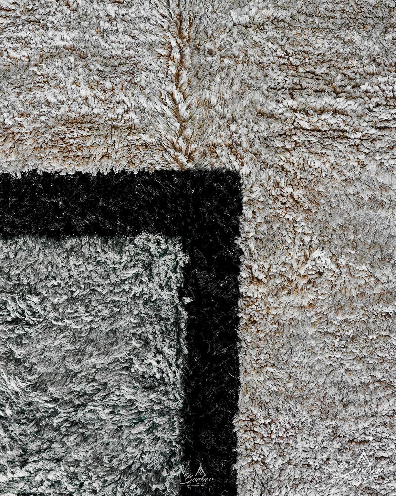 Fluffy Wool Moroccan Rug 3 X 5 Ft | 90 X 150 Cm