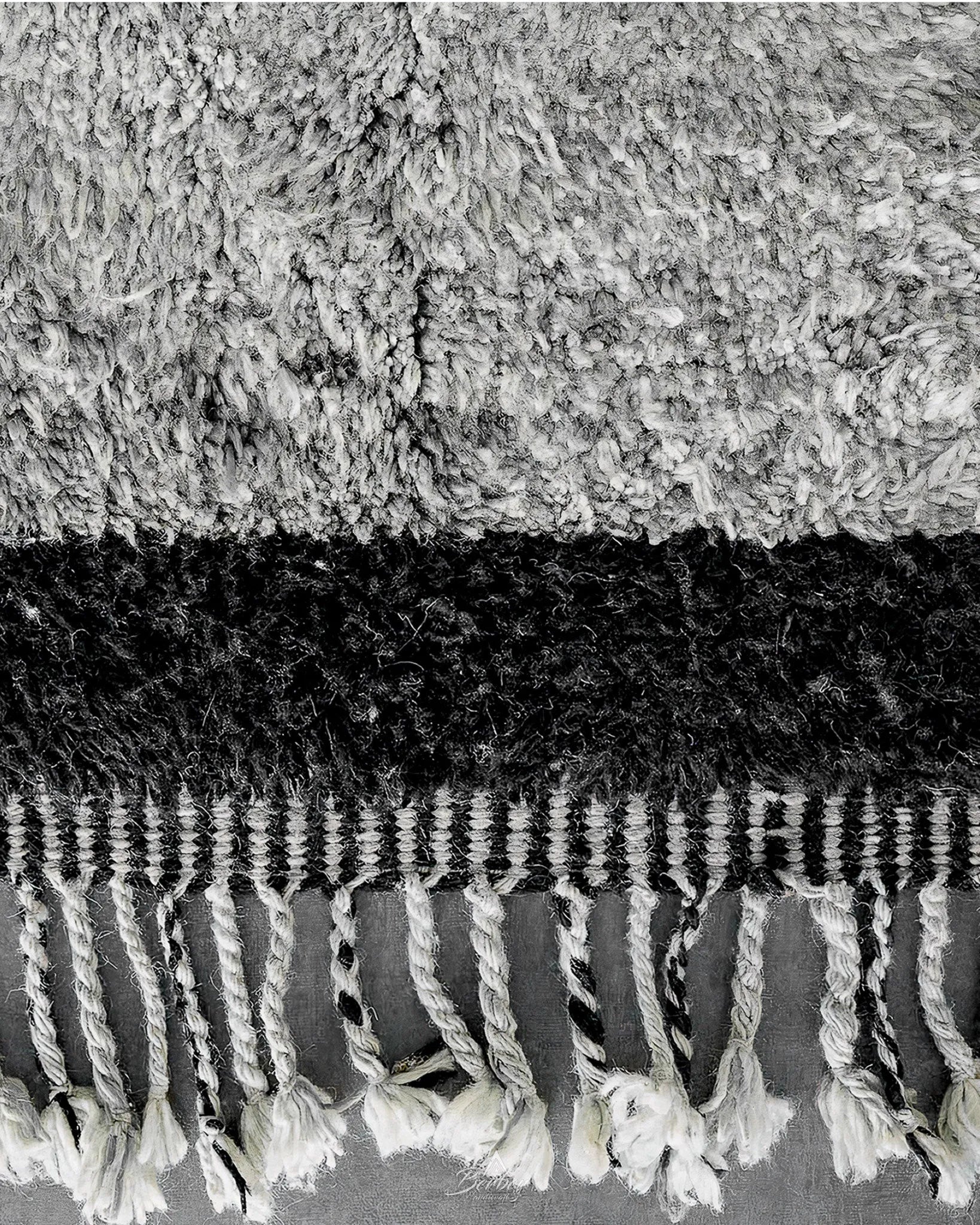 Fluffy Wool Moroccan Rug 3 X 5 Ft | 90 X 150 Cm