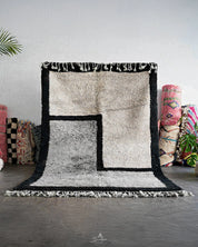 Fluffy Wool Moroccan Rug 3 X 5 Ft | 90 X 150 Cm