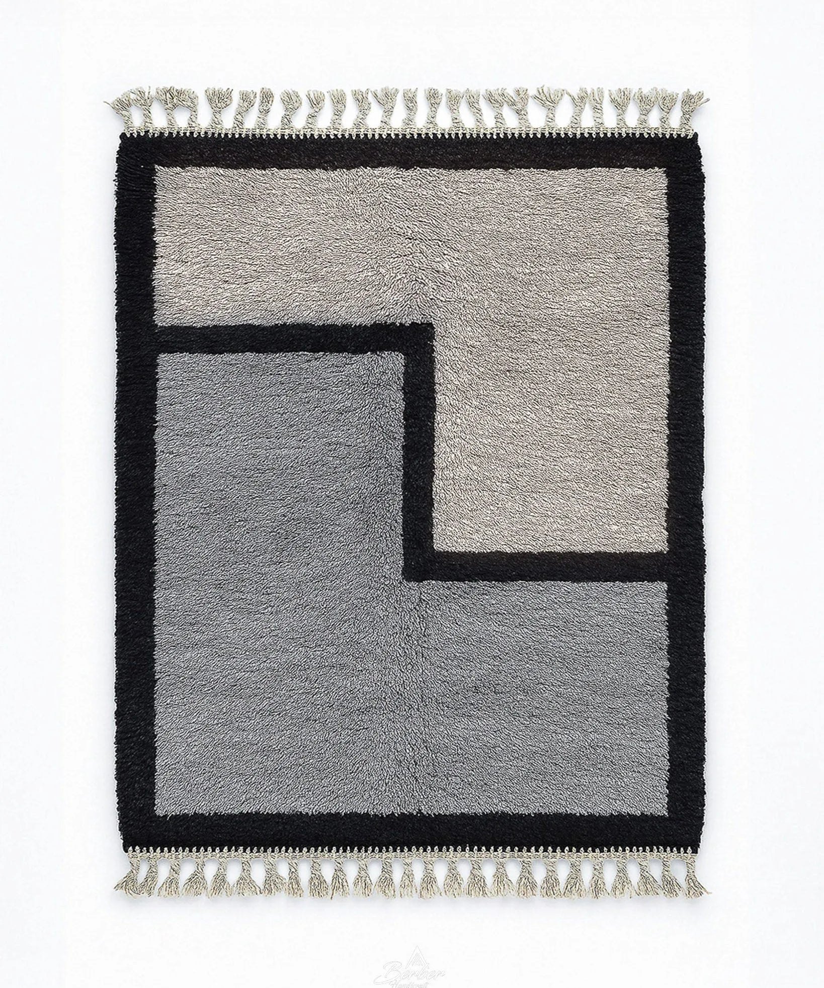 Fluffy Wool Moroccan Rug 3 X 5 Ft | 90 X 150 Cm