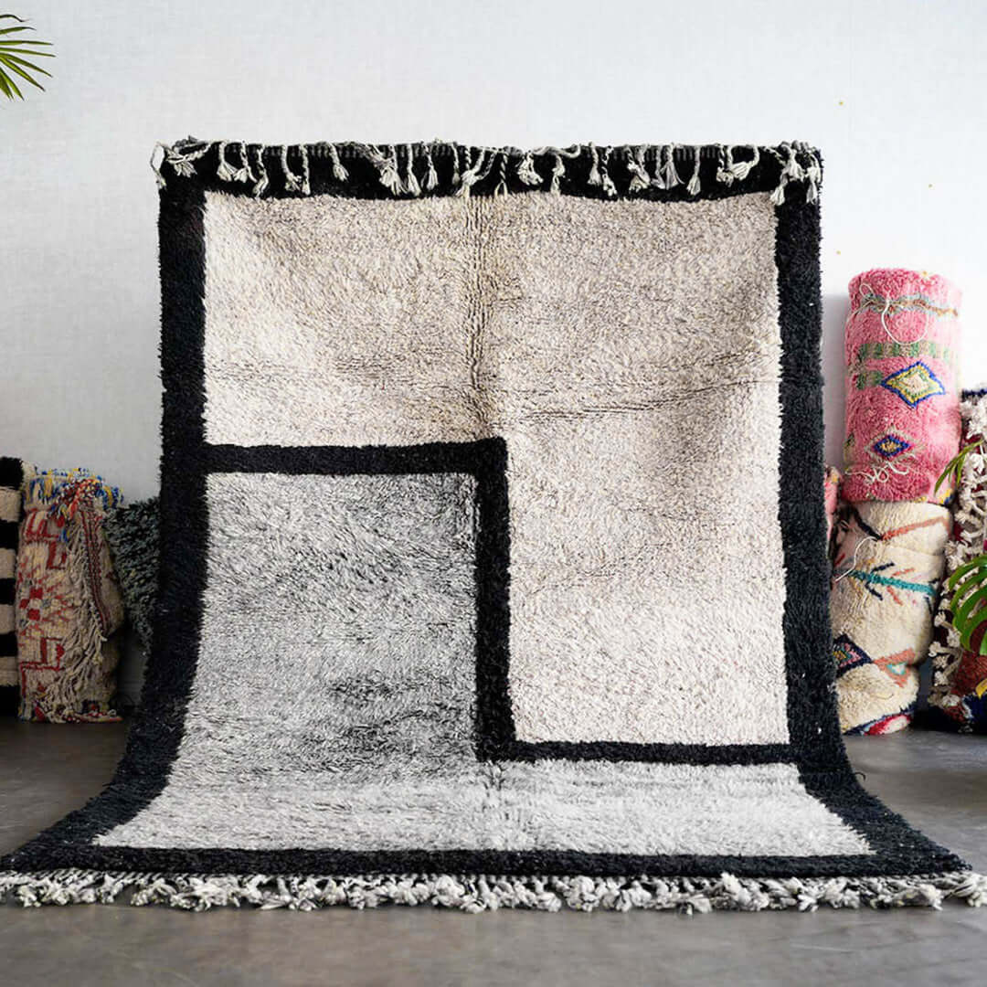 Fluffy Wool Moroccan Rug - Berber Handicraft