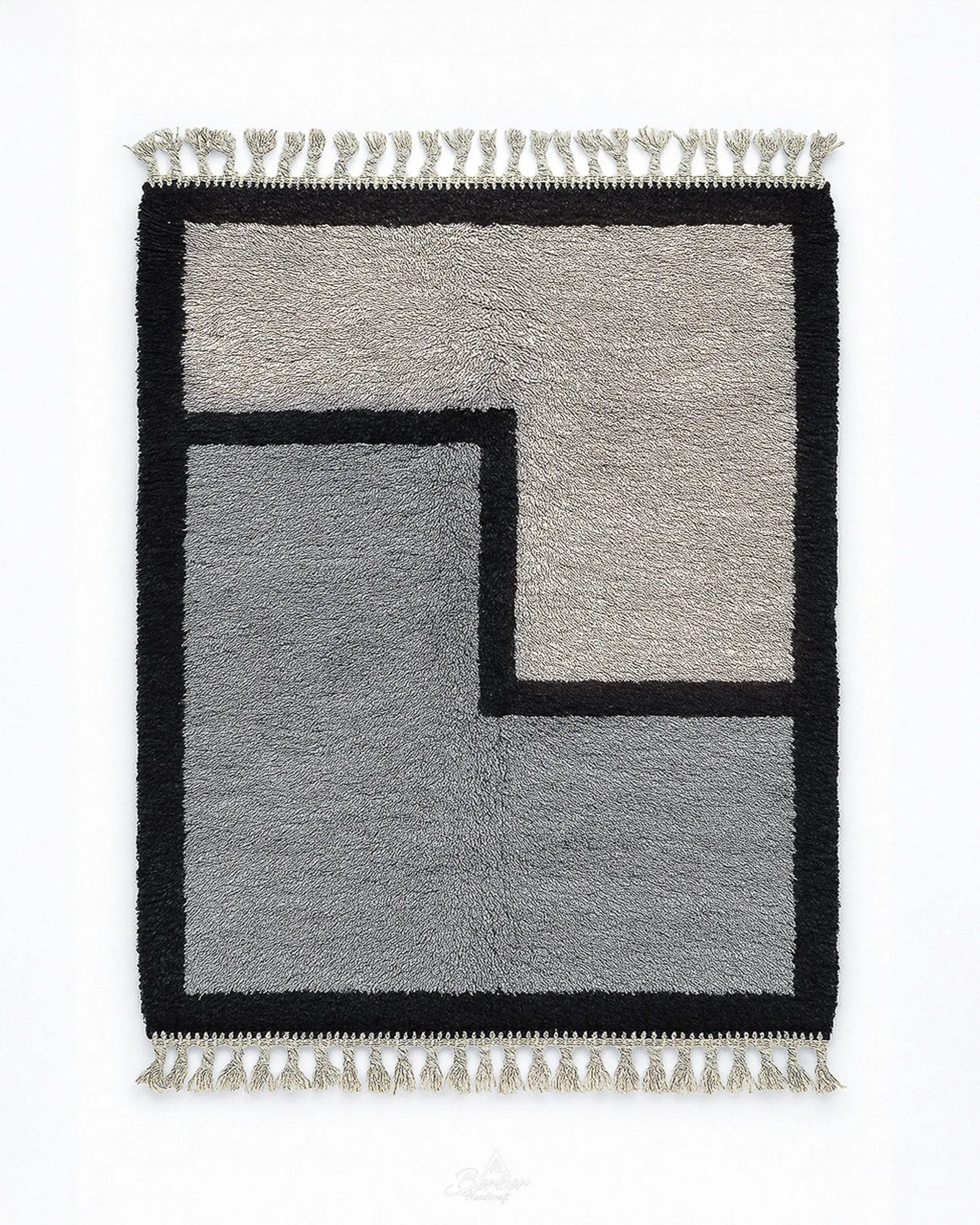 Fluffy Wool Moroccan Rug 3 X 5 Ft | 90 X 150 Cm