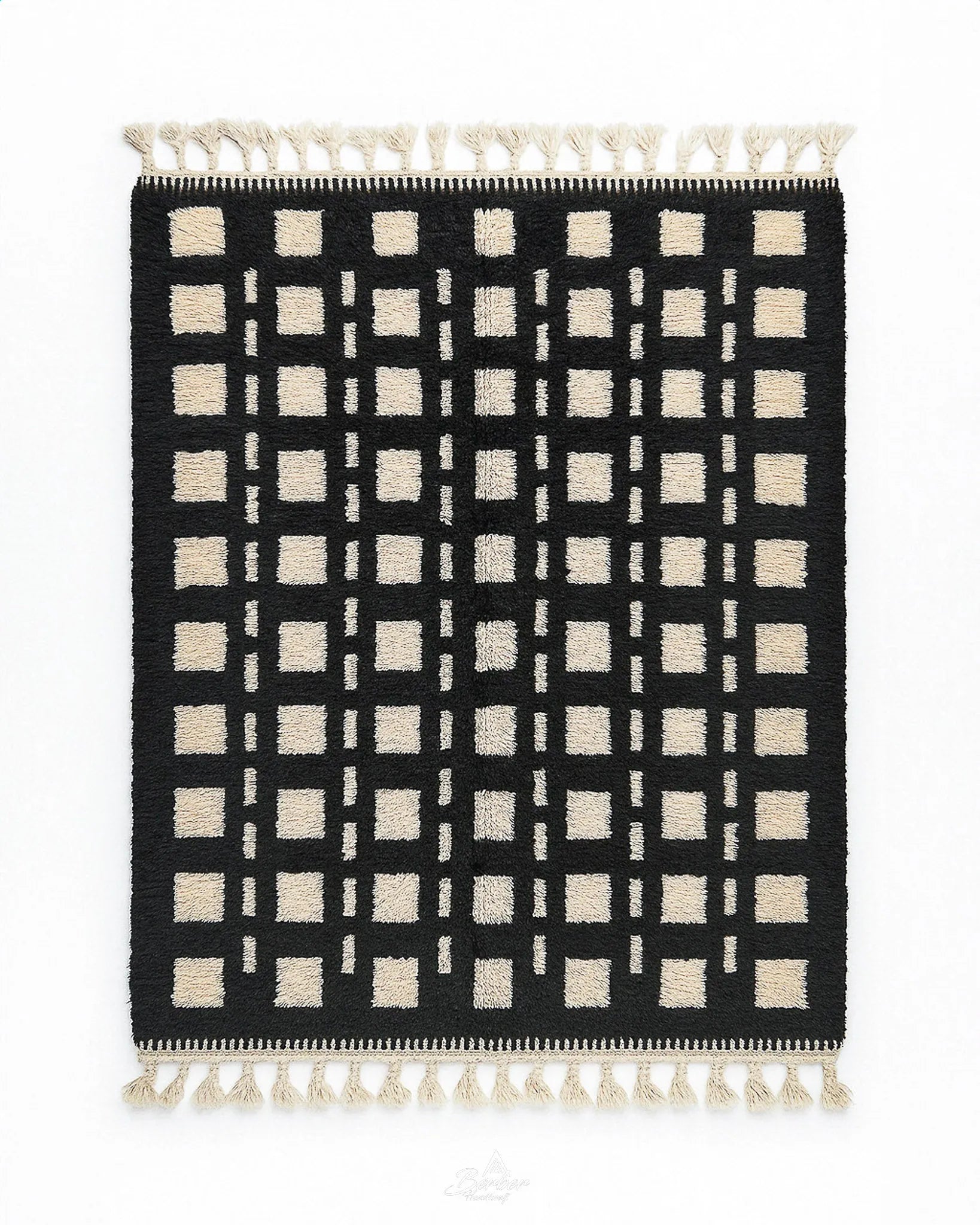 Fluffy Wool Rug 3 X 5 Ft | 90 X 150 Cm / With Tassels / Short (0.4” / 1 cm)