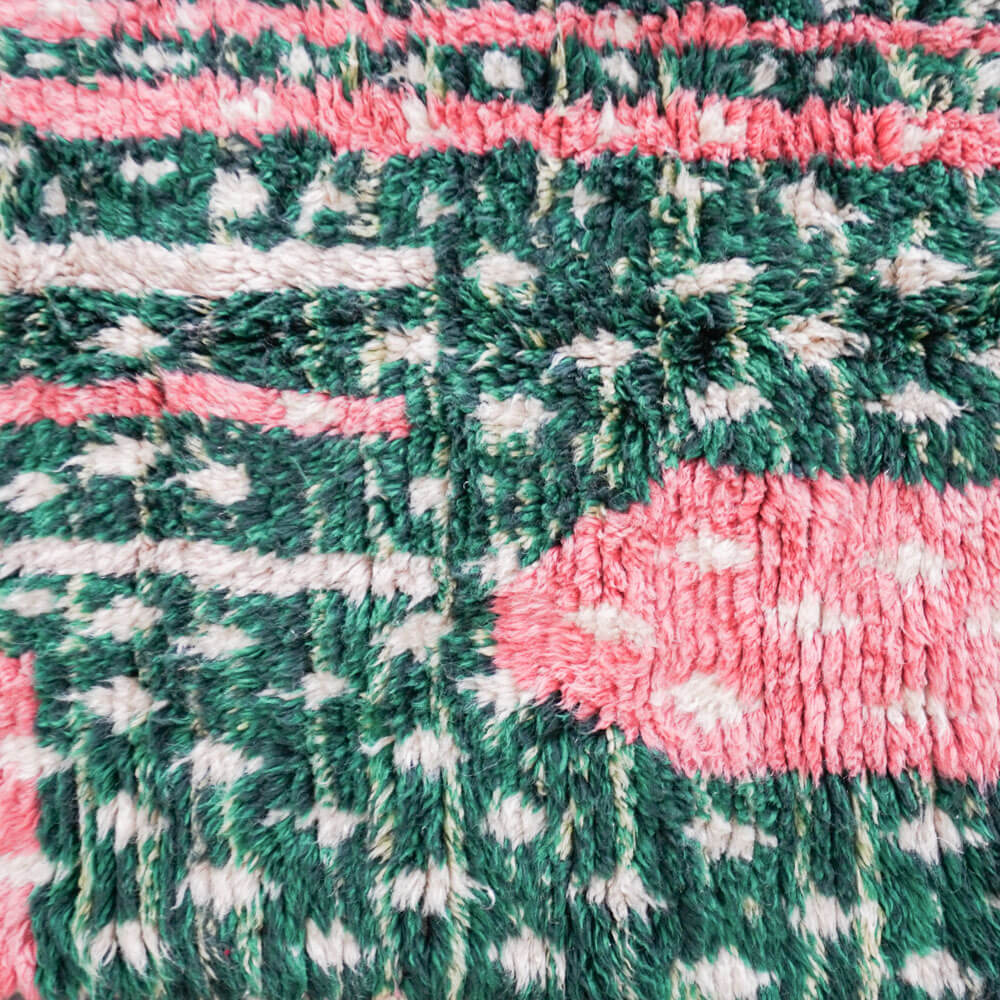 Green pink Boujaad carpet