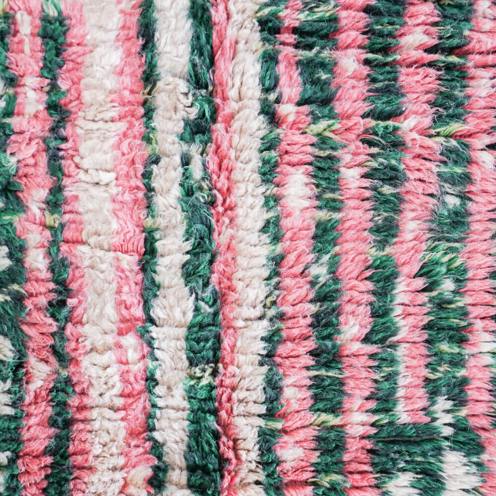 Green pink Boujaad carpet