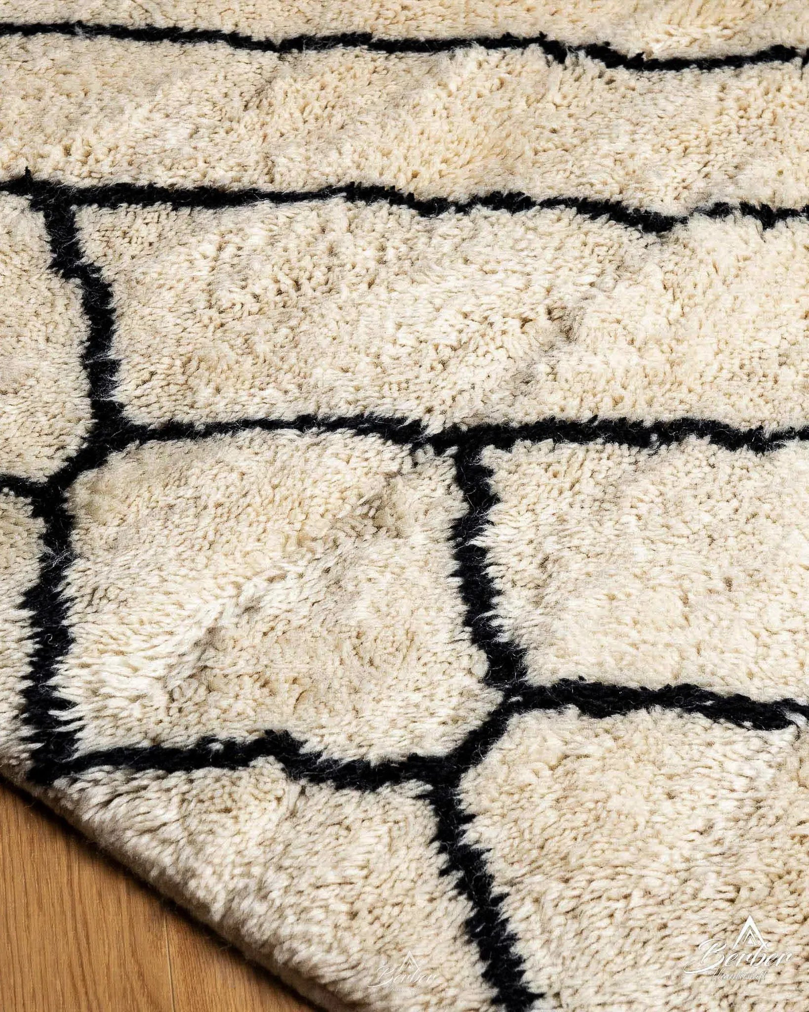 Geometrical Mrirt Rug 3 X 5 Ft | 90 X 150 Cm / With Tassels / Short (0.4” / 1 cm)