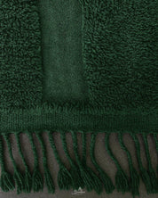 Green Beni Ourain Rug 3 X 5 Ft | 90 X 150 Cm / With Tassels / Short (0.4” / 1 cm)